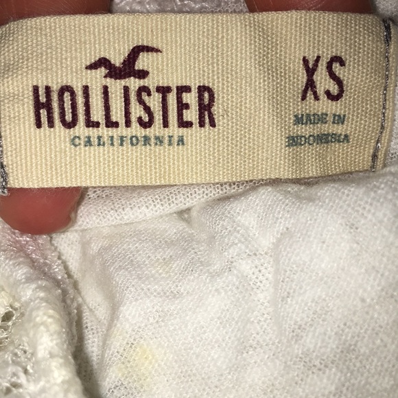 Hollister white lace crop top - Picture 4 of 5